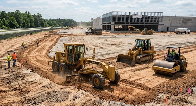 Parking Lot Excavation in Cleveland, TN